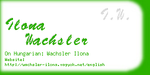 ilona wachsler business card